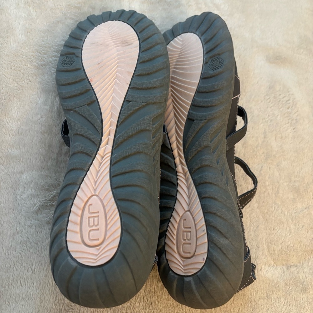 JBU Women's Gray Strappy Casual Sandals Size 9M - Picture 5 of 6